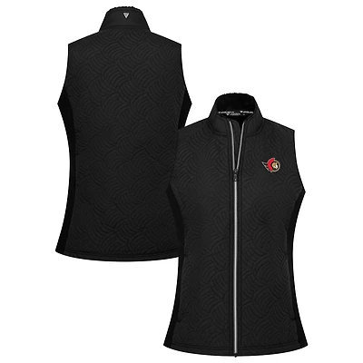 Women's Levelwear Black Ottawa Senators Sandra Full-Zip Vest