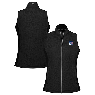 Women's Levelwear Black New York Rangers Sandra Full-Zip Vest