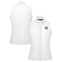 Women's Levelwear White Anaheim Ducks Sandra Full-Zip Vest
