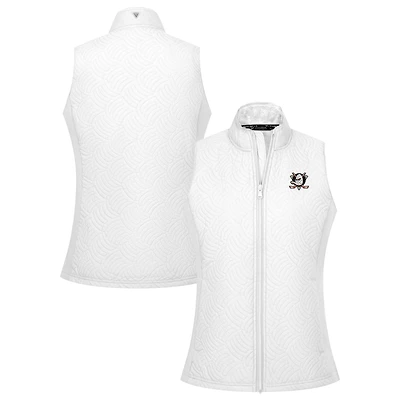 Women's Levelwear White Anaheim Ducks Sandra Full-Zip Vest