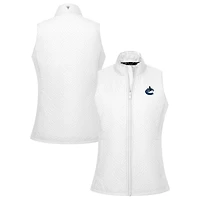 Women's Levelwear White Vancouver Canucks Sandra Full-Zip Vest