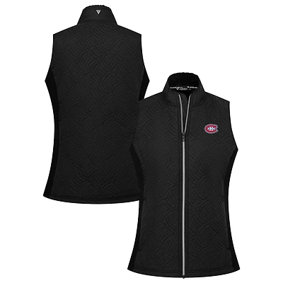 Women's Levelwear Black Montreal Canadiens Sandra Full-Zip Vest