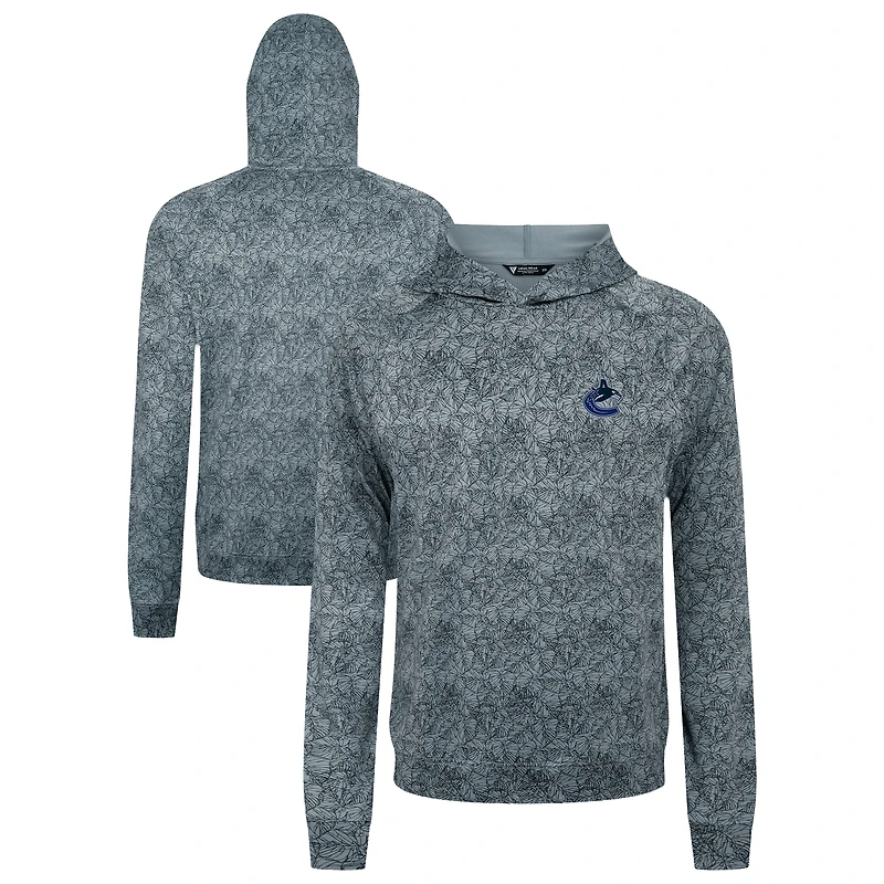 Men's Levelwear Gray Vancouver Canucks Albatross Raglan Pullover Hoodie