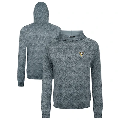 Men's Levelwear Gray Pittsburgh Penguins Albatross Raglan Pullover Hoodie