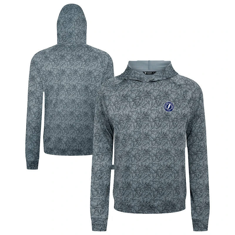 Men's Levelwear Gray Tampa Bay Lightning Albatross Raglan Pullover Hoodie