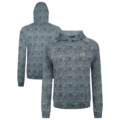 Men's Levelwear Gray Nashville Predators Albatross Raglan Pullover Hoodie