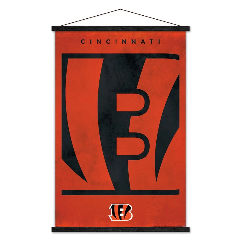 Cincinnati Bengals 24" x 35" Poster with Magnetic Frame