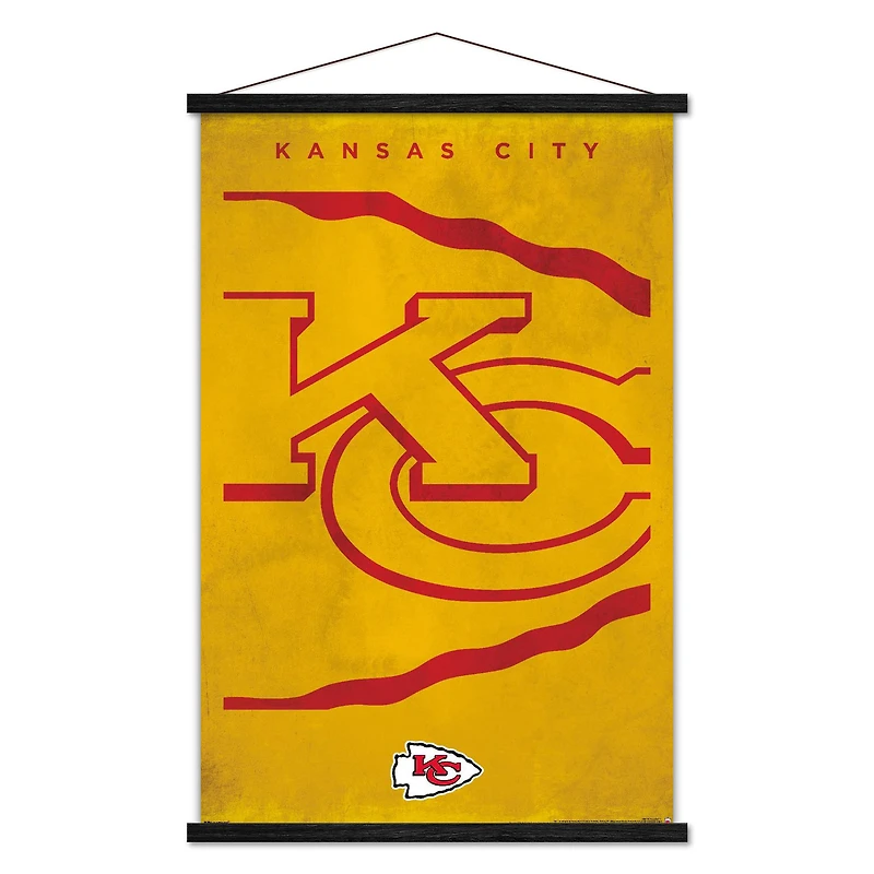 Kansas City Chiefs 24" x 35" Poster with Magnetic Frame