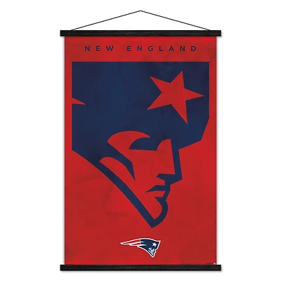 New England Patriots 24" x 35" Poster with Magnetic Frame