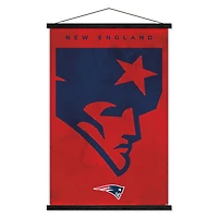 New England Patriots 24" x 35" Poster with Magnetic Frame