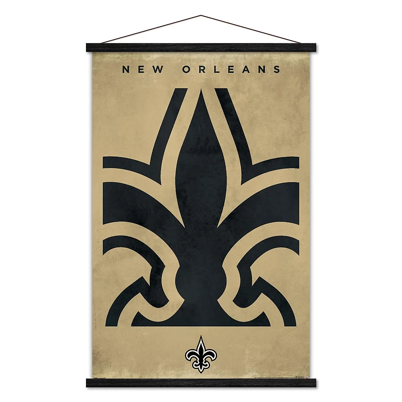 New Orleans Saints 24" x 35" Poster with Magnetic Frame