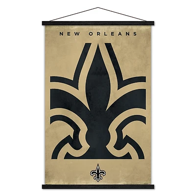 New Orleans Saints 24" x 35" Poster with Magnetic Frame
