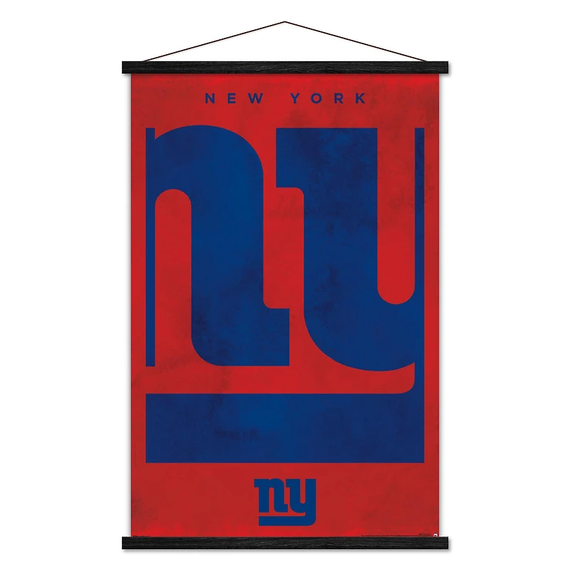 New York Giants 24" x 35" Poster with Magnetic Frame