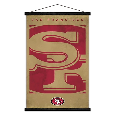 San Francisco 49ers 24" x 35" Poster with Magnetic Frame