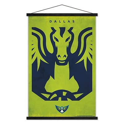 Dallas Wings 24" x 35" Poster with Magnetic Frame