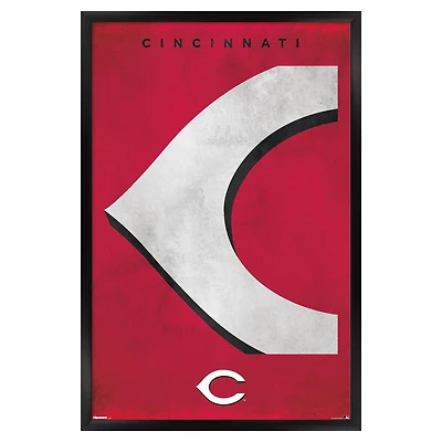 Cincinnati Reds 24" x 36" Framed Poster