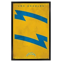 Los Angeles Chargers 24" x 36" Framed Poster