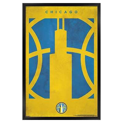 Chicago Sky 24" x 36" Framed Poster