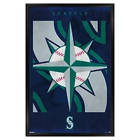 Seattle Mariners 24" x 36" Framed Poster