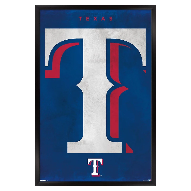 Texas Rangers 24" x 36" Framed Poster