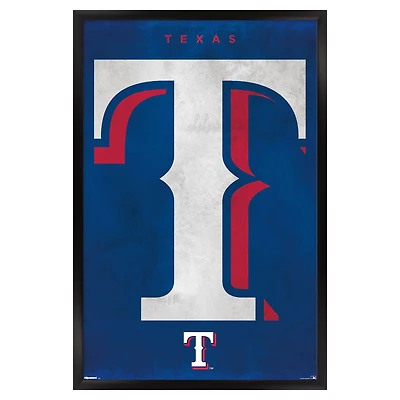 Texas Rangers 24" x 36" Framed Poster