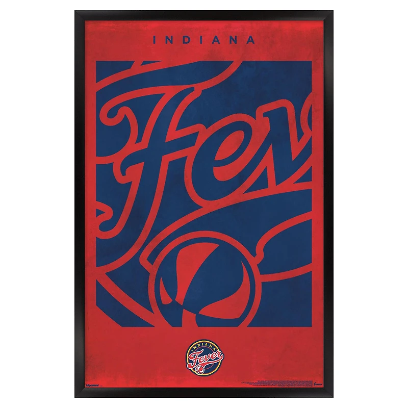 Indiana Fever 24" x 36" Framed Poster