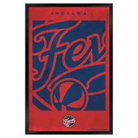 Indiana Fever 24" x 36" Framed Poster
