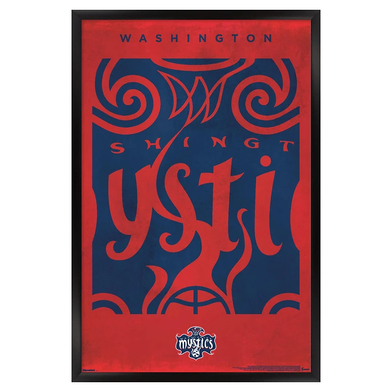 Washington Mystics 24" x 36" Framed Poster