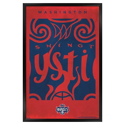 Washington Mystics 24" x 36" Framed Poster