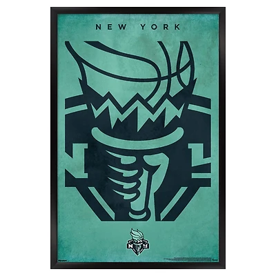New York Liberty 24" x 36" Framed Poster