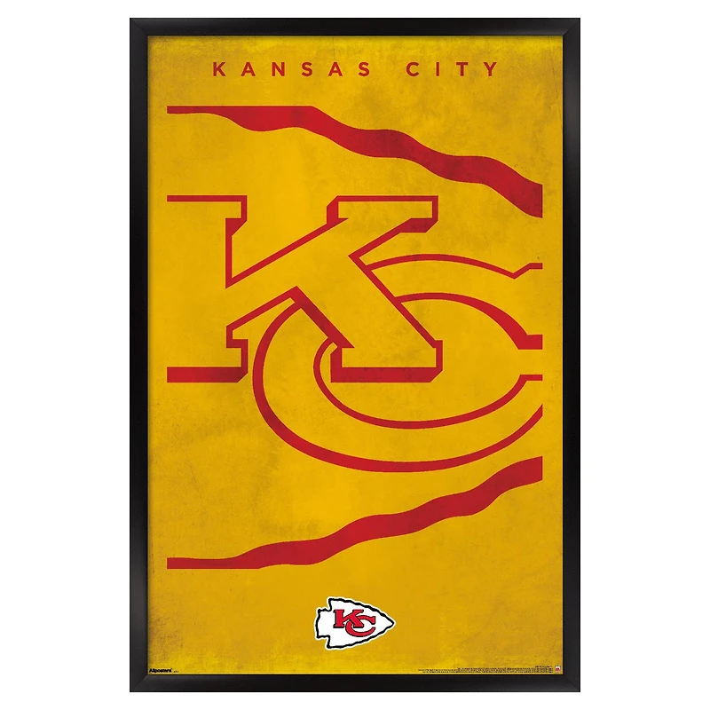Kansas City Chiefs 24" x 36" Framed Poster