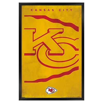 Kansas City Chiefs 24" x 36" Framed Poster