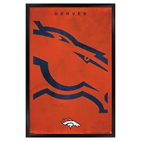 Denver Broncos 24" x 36" Framed Poster