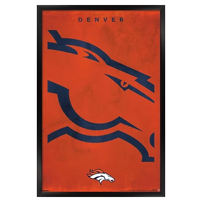 Denver Broncos 24" x 36" Framed Poster