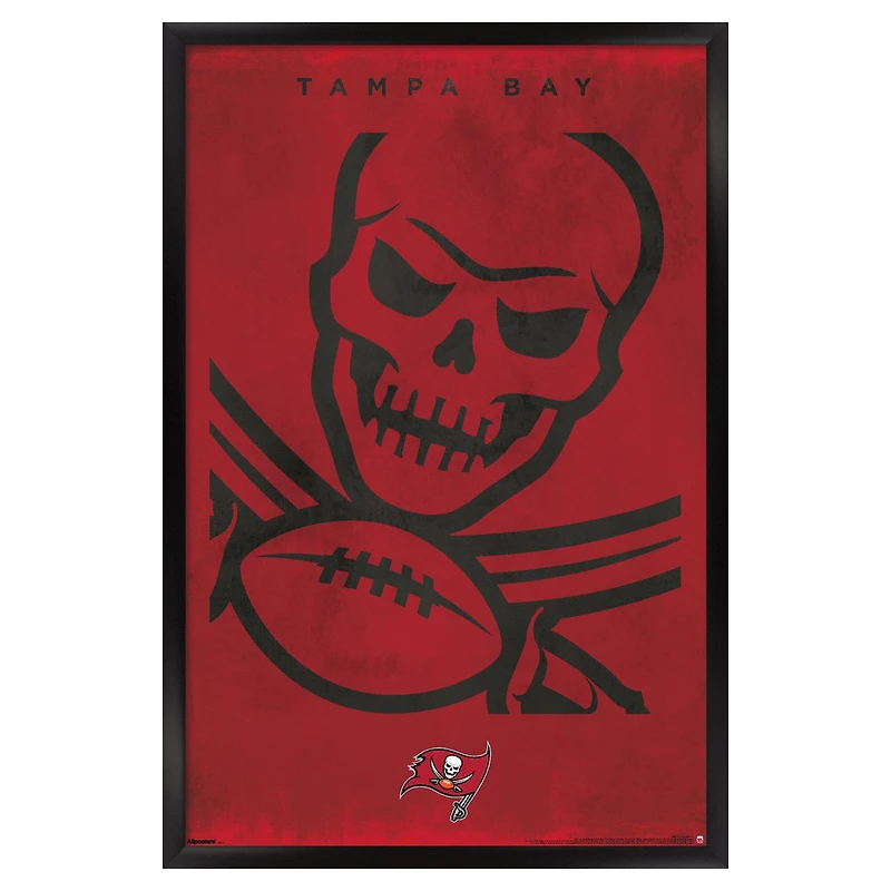 Tampa Bay Buccaneers 24" x 36" Framed Poster