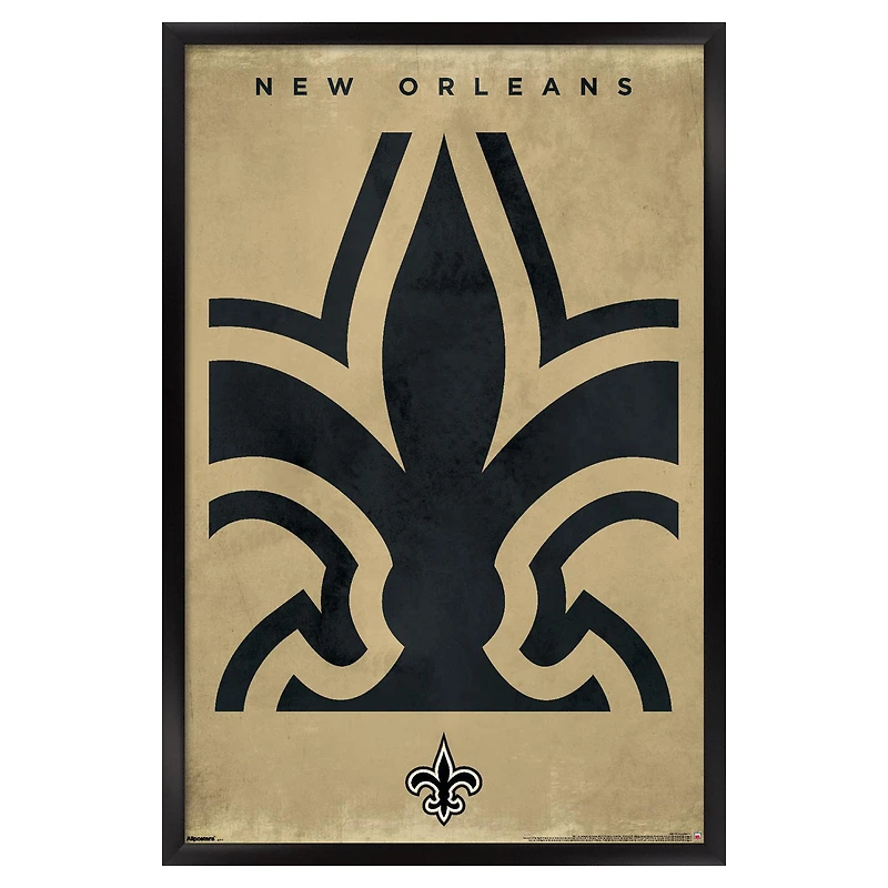 New Orleans Saints 24" x 36" Framed Poster