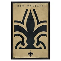New Orleans Saints 24" x 36" Framed Poster