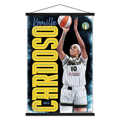 Kamilla Cardoso Chicago Sky 24" x 35" Player Poster with Magnetic Frame