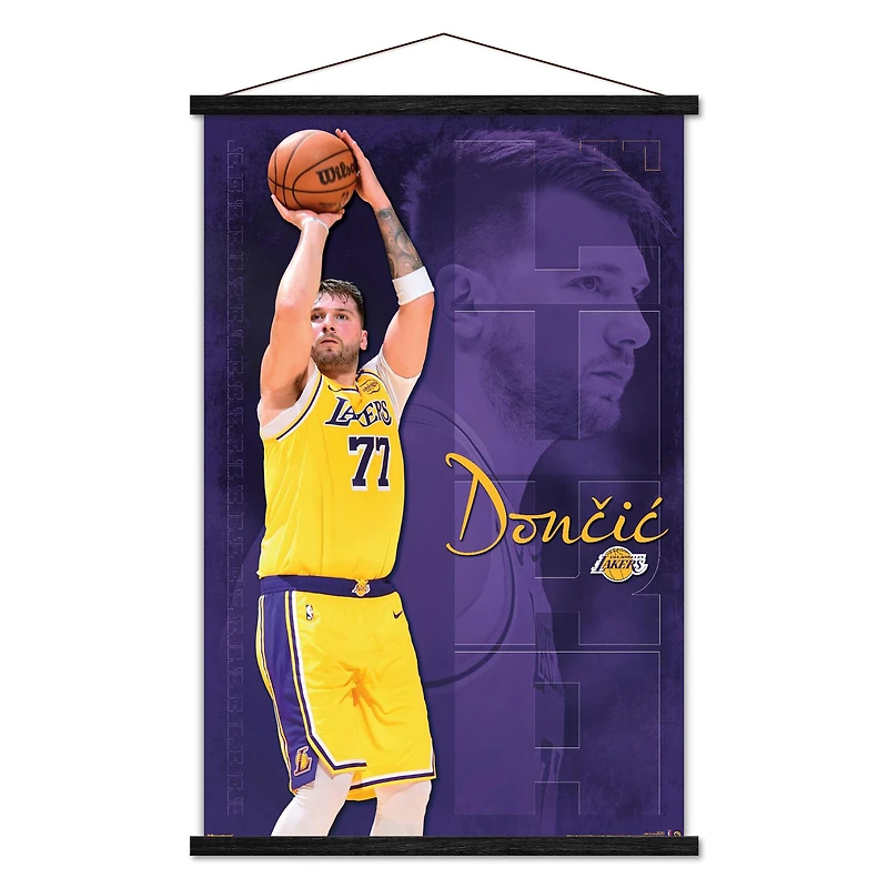 Luka Dončić Los Angeles Lakers 24" x 35" Player Poster with Magnetic Frame