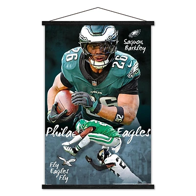 Saquon Barkley Philadelphia Eagles 24" x 35" Player Poster with Magnetic Frame