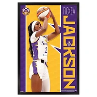 Rickea Jackson Los Angeles Sparks 24" x 36" Framed Player Poster