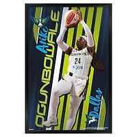 Arike Ogunbowale Dallas Wings 24" x 36" Framed Player Poster