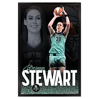 Breanna Stewart New York Liberty 24" x 36" Framed Player Poster