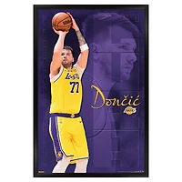 Luka Dončić Los Angeles Lakers 24" x 36" Framed Player Poster