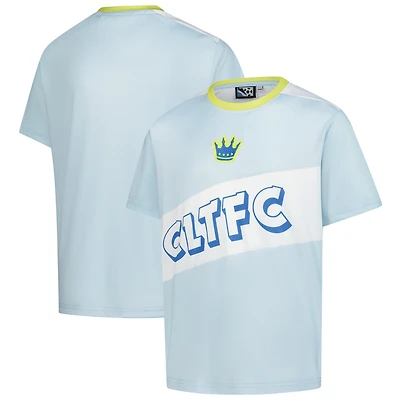 Youth Sport Design Sweden Light Blue Charlotte FC 2025 Jersey Hook T-Shirt