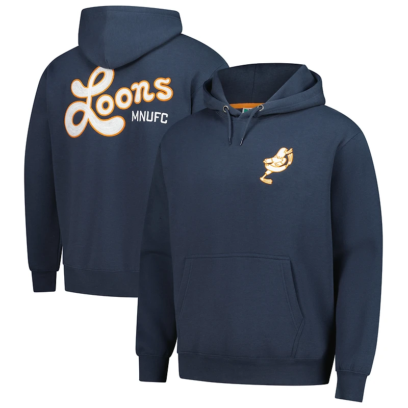 Men's Sport Design Sweden Navy Minnesota United FC 2025 Jersey Hook Relaxed Hoodie