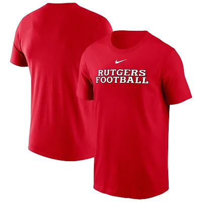 Men's Nike Scarlet Rutgers Knights Football Performance T-Shirt