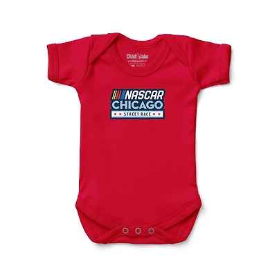 Newborn & Infant Chad Jake Red NASCAR Chicago Street Race Event Bodysuit