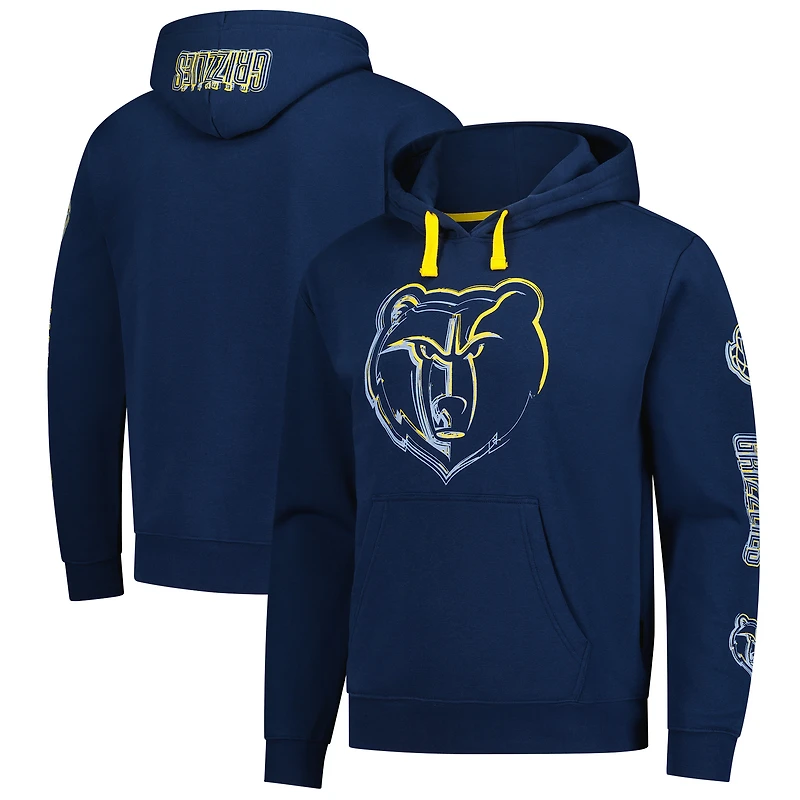 Unisex Stadium Essentials Navy Memphis Grizzlies Elementized Pullover Hoodie