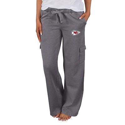 Women's Concepts Sport Charcoal Kansas City Chiefs Trackside Cargo Pants